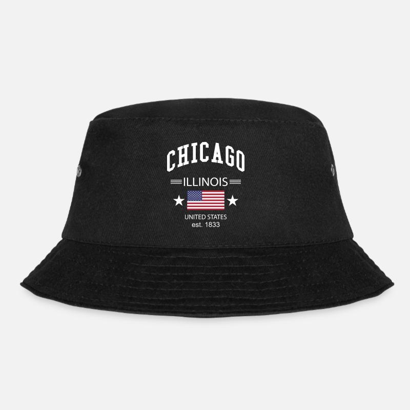 Chicago - Bucket Hat - Schwarz