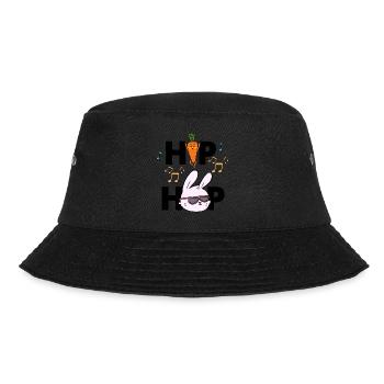 Hip Hop Funny Easter Rabbit Pun - Bucket Hat - black - Front - Lela (165cm)