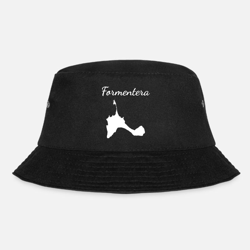 Formentera Balearen Urlaub Insel Geschenk - Bucket Hat - Schwarz