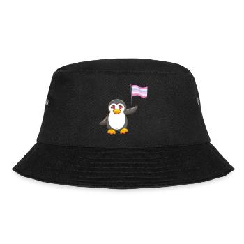 Gay Pride Antarctique Animal Penguin Intersexuel LGBT - Bob - noir - Devant - Lela (165cm)