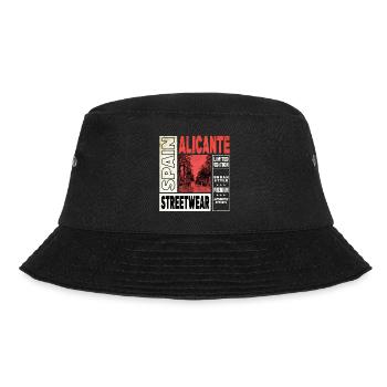 Alicante Spain City Skyline Holiday Home Love - Bucket Hat - black - Front - Lela (165cm)