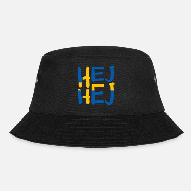 HEJ HEJ SCHWEDEN - Bucket Hat - Schwarz