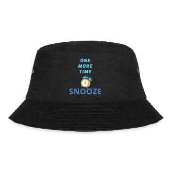 SNOOZE - Bucket Hat - Schwarz - Vorne - Lela (165cm)