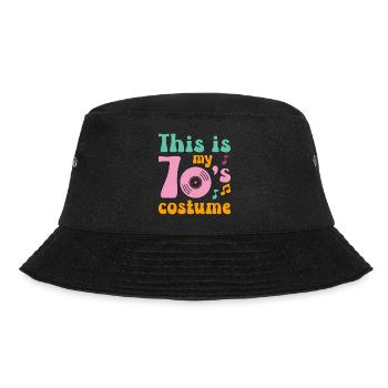 Das ist mein 70er Jahre Kostüm - Bucket Hat - Schwarz - Vorne - Lela (165cm)