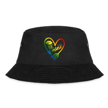 Valentinstag T-Shirt be mine Valentinstag - Bucket Hat - Schwarz - Vorne - Lela (165cm)