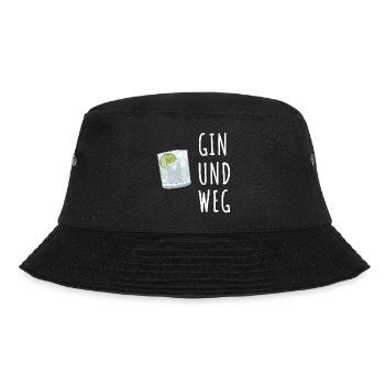 Gin und Weg - Bucket Hat - Schwarz - Vorne - Lela (165cm)