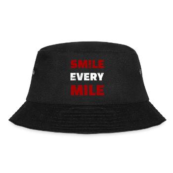 Smile Every Mile Runner Cyclists - Bucket Hat - black - Front - Lela (165cm)