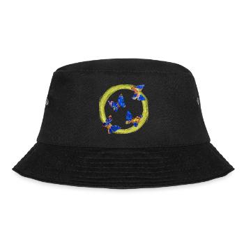 schmetterlinge e 273 - Bucket Hat - Schwarz - Vorne - Lela (165cm)
