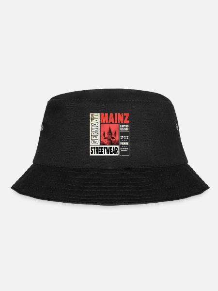 Mainz Deutschland Stadt Skyline Heimat Liebe - Bucket Hat - Schwarz