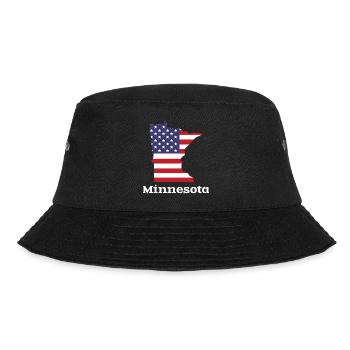 US Minnesota Kartendesign für stolze Minnesotaner - Bucket Hat - Schwarz - Vorne - Lela (165cm)