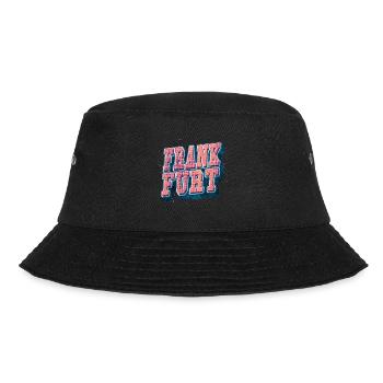 Frankfurt Germany City Font Vintage Retro - Bucket Hat - black - Front - Lela (165cm)