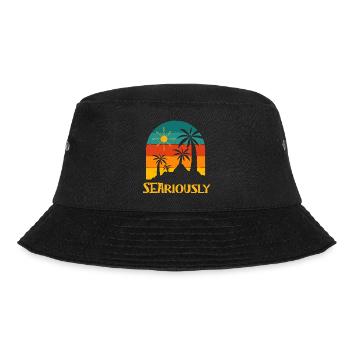 Searious Summer Sayings Citations Tropicales Plage - Bob - noir - Devant - Lela (165cm)