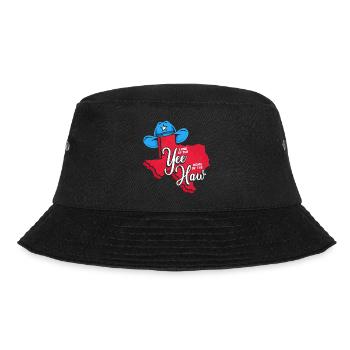 Yee Texas Design für stolze Texaner - Bucket Hat - Schwarz - Vorne - Lela (165cm)