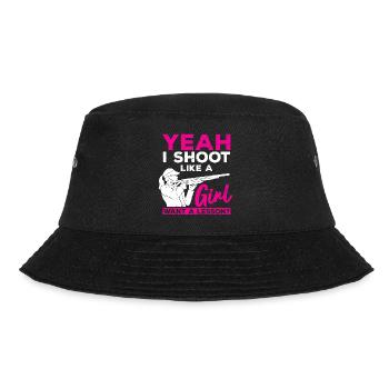 Clay pigeon shooting - Bucket Hat - black - Front - Lela (165cm)