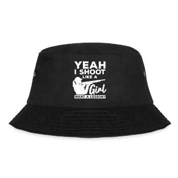 Clay pigeon shooter - Bucket Hat - black - Front - Lela (165cm)