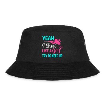 Shooting Girl - Bucket Hat - black - Front - Lela (165cm)