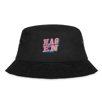 Hagen Germany City Font Vintage Retro - Bucket Hat - black - Front - Lela (165cm)