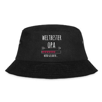 Weltbester Opa Ankündigung Schwangerschaft Baby - Bucket Hat - Schwarz - Vorne - Lela (165cm)