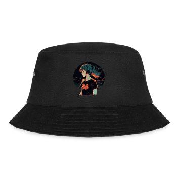 Girl - Bucket Hat - black - Front - Lela (165cm)