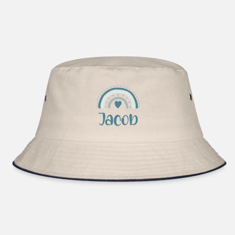 Jacob Name Regenbogen Bucket Hat