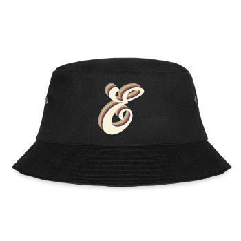 Buchstabe E - Bucket Hat - Schwarz - Vorne - Lela (165cm)