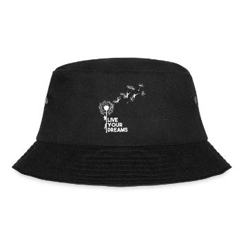 Live your dreams - Bucket Hat - Schwarz - Vorne - Lela (165cm)