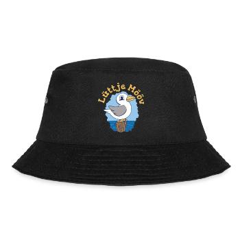 Lüttje Mööv Plattdeutsch kleine Möwe - Bucket Hat - Schwarz - Vorne - Lela (165cm)