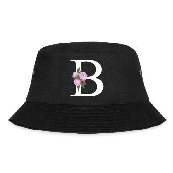 B - Bucket Hat - Schwarz - Vorne - Lela (165cm)