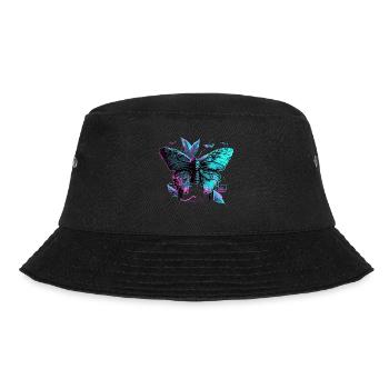 Butterfly Neon Symphony - Bucket Hat - black - Front - Lela (165cm)