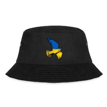 Ukraine Taube - Bucket Hat - Schwarz - Vorne - Lela (165cm)