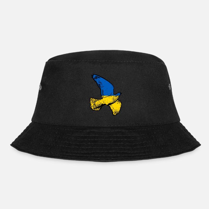 Ukraine Taube - Bucket Hat - Schwarz