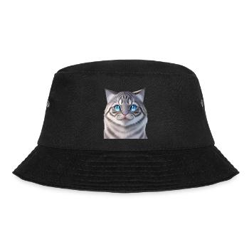The White Cat - Bucket Hat - black - Front - Lela (165cm)