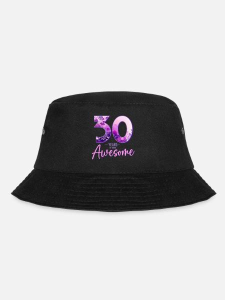 30 Jahre 30 Geburtstag Geschenk Frau - Bucket Hat - Schwarz