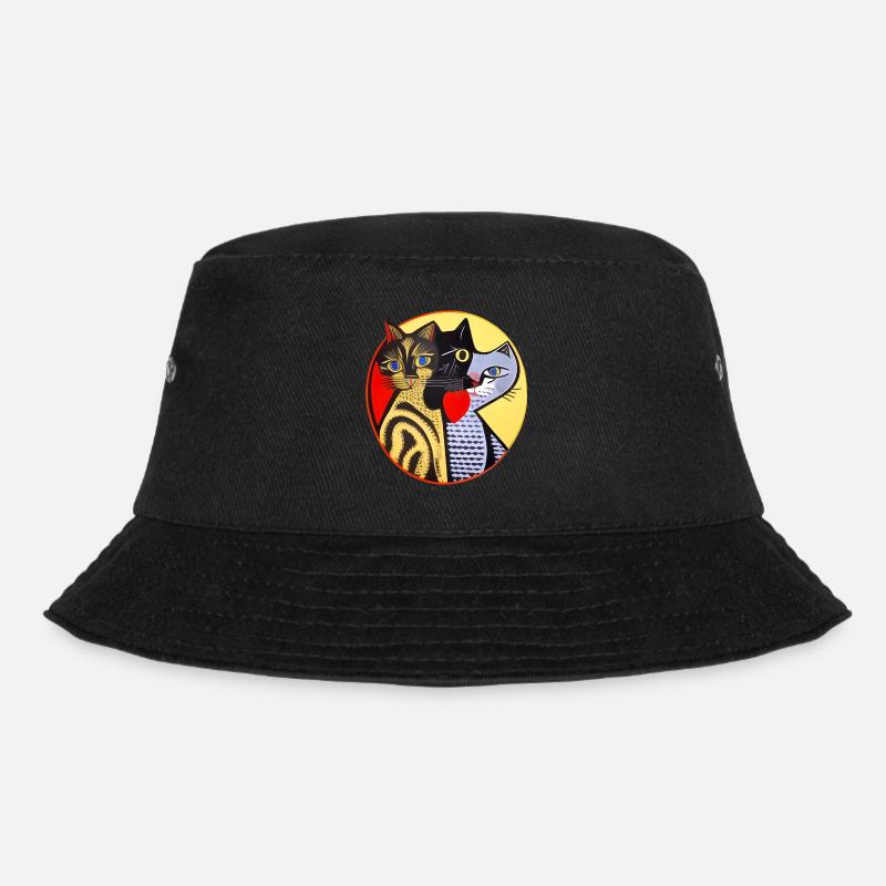 katzen 240red - Bucket Hat - Schwarz
