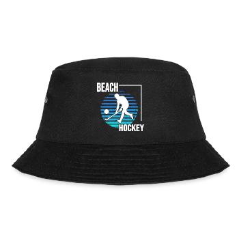 Beachhockey hockeyspielen am Strand BeachhockeyFun - Bucket Hat - Schwarz - Vorne - Lela (165cm)