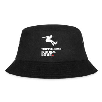 I love triple jump - Bucket Hat - black - Front - Lela (165cm)