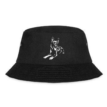 German Shepherd "Black Edition" - Bucket Hat - black - Front - Lela (165cm)