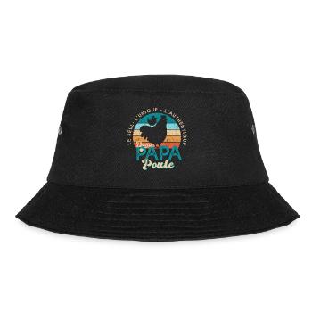 beau papa poule cadeau fête des pères - Bob - noir - Devant - Lela (165cm)