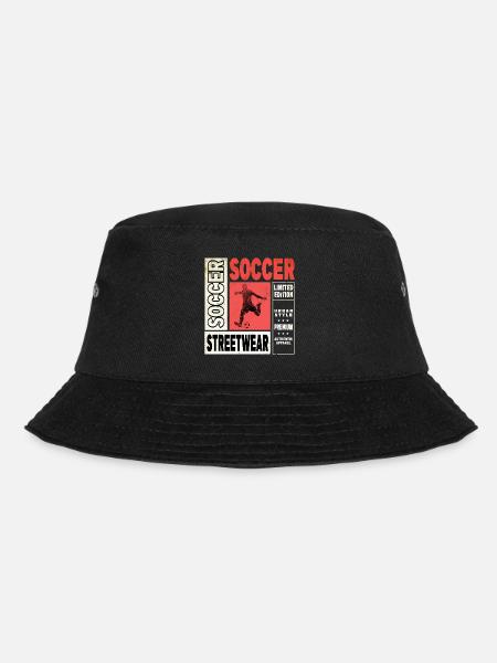 Fußball Fußballer Fußballspieler Sport Fan Verein - Bucket Hat - Schwarz