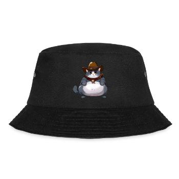 Fat Cowboy Cat - Bucket Hat - black - Front - Lela (165cm)