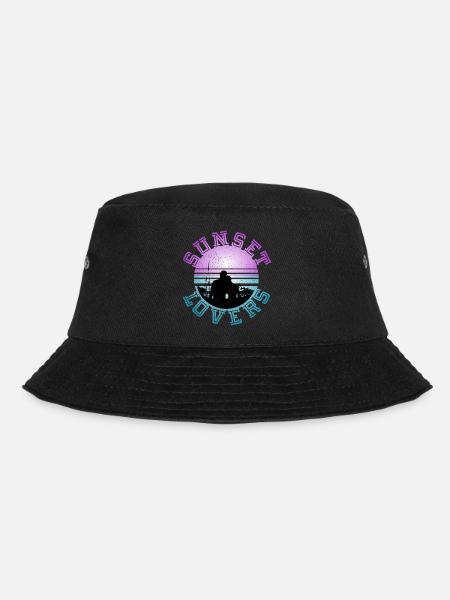 Sonnenuntergang 4 - Bucket Hat - Schwarz