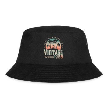1985 Geburtstagsgeschenk Geboren 1985 - Bucket Hat - Schwarz - Vorne - Lela (165cm)