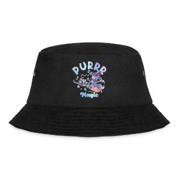 Halloween Purr Magic Funny Graphic - Bucket Hat - black - Front - Lela (165cm)