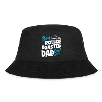 Best Roller Coaster Dad Ever - Bucket Hat - Schwarz - Vorne - Lela (165cm)