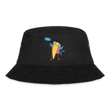 Vogel - Bucket Hat - Schwarz - Vorne - Lela (165cm)