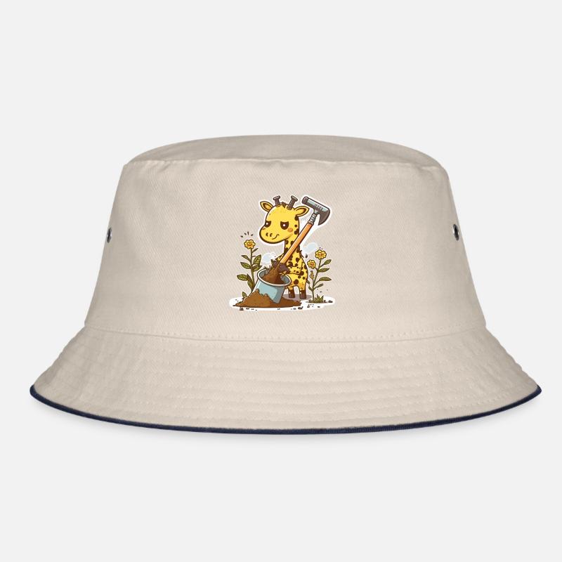 Giraffe Gardener Bucket Hat