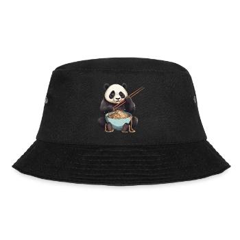 Panda Ramen: Noodle Chaos - Bucket Hat - black - Front - Lela (165cm)