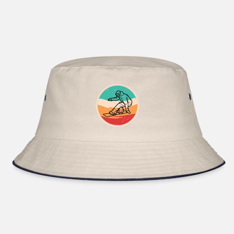 Vintage-Snowboard Bucket Hat