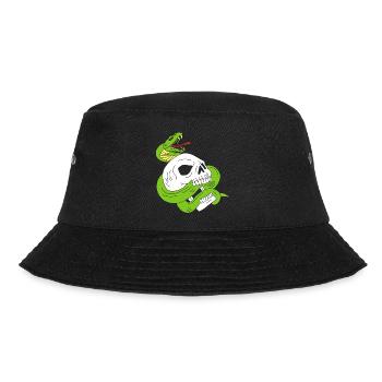 The skull and the snake - Bucket Hat - black - Front - Lela (165cm)