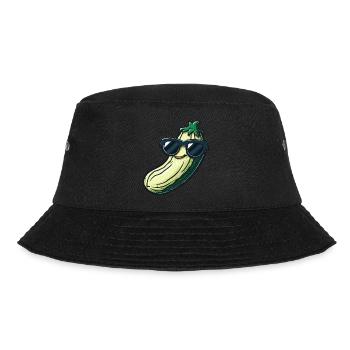 Cucumber with sunglasses - Bucket Hat - black - Front - Lela (165cm)